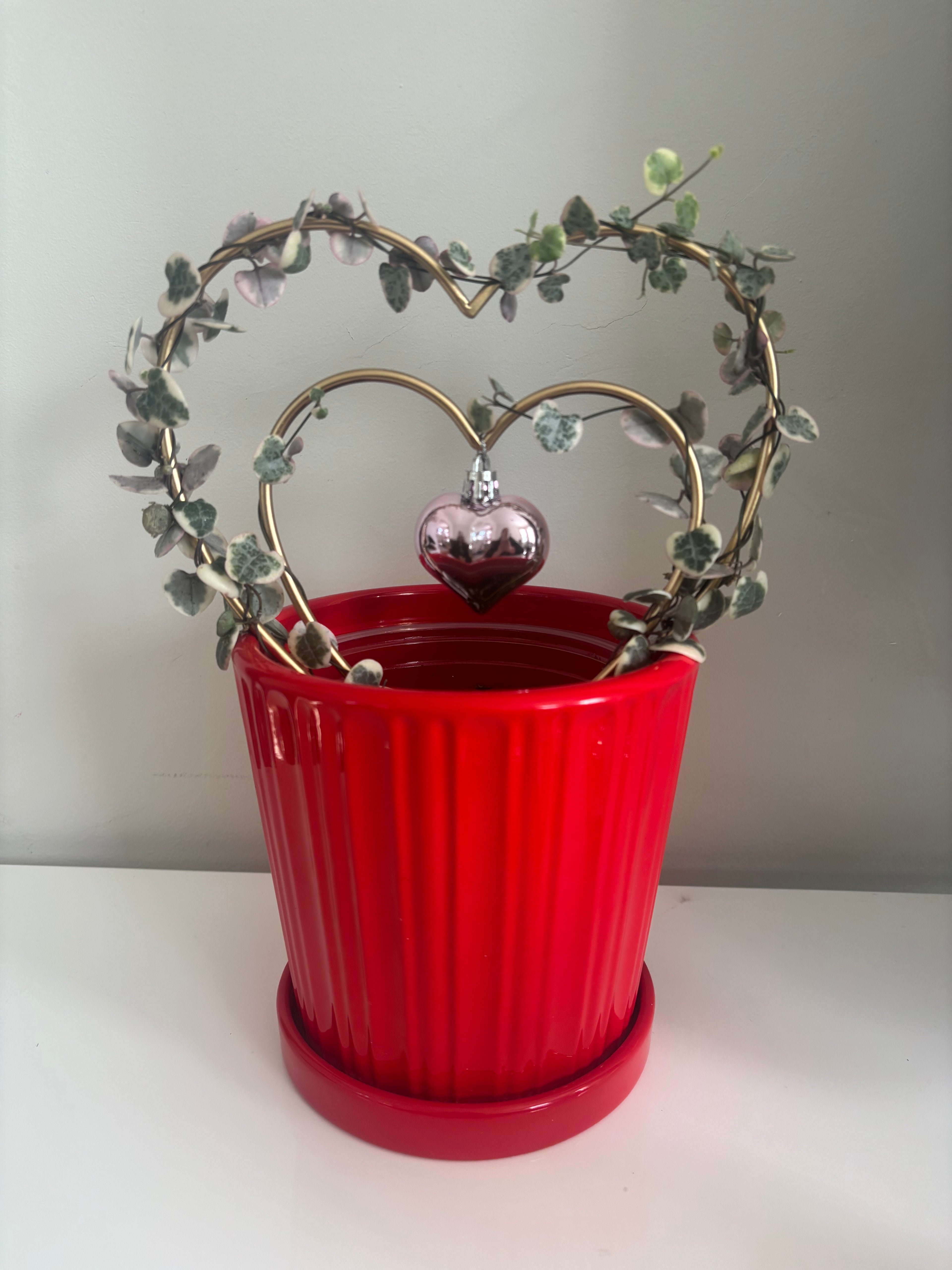 String of Hearts on Trellis
