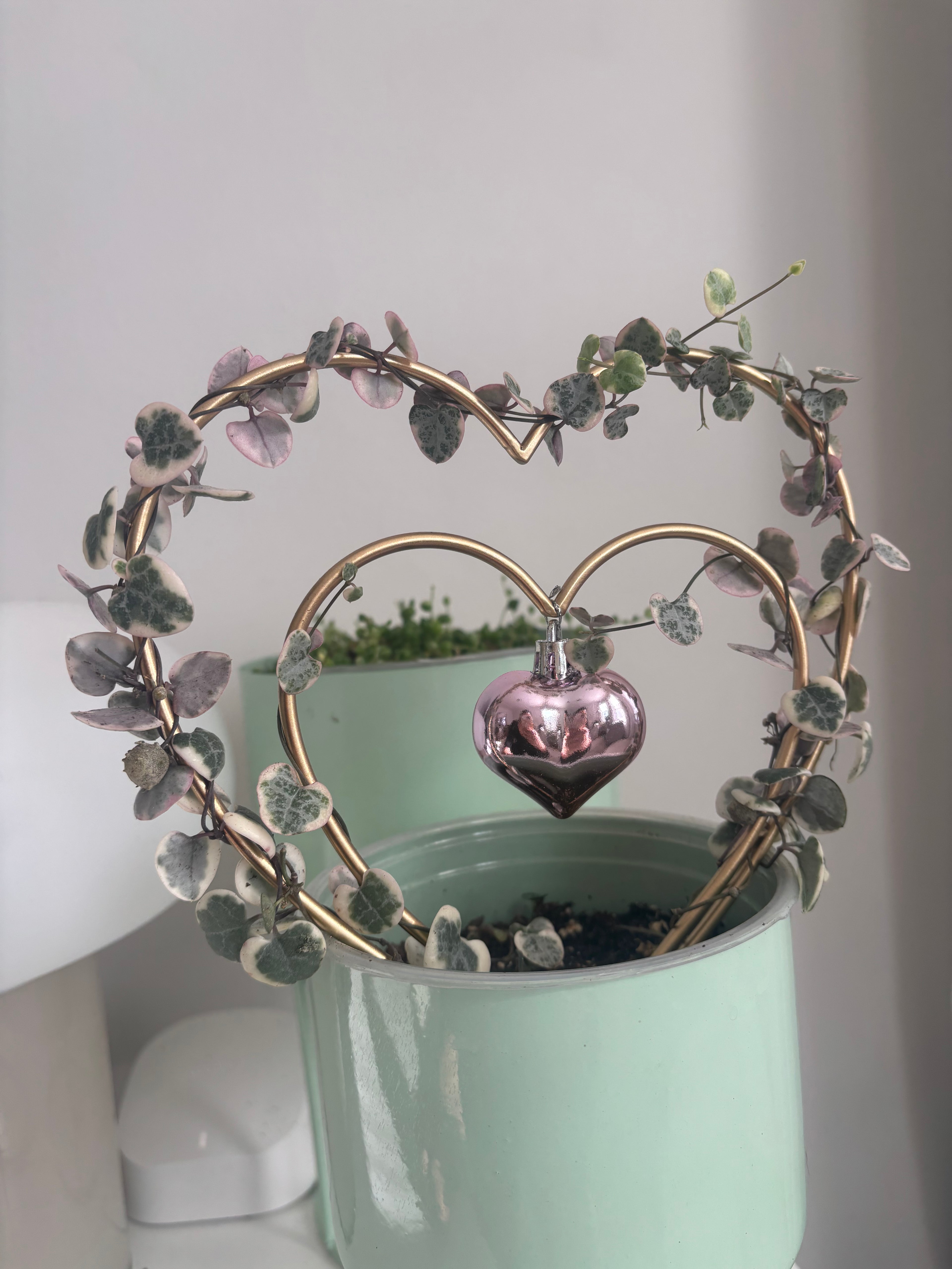 String of Hearts on Trellis